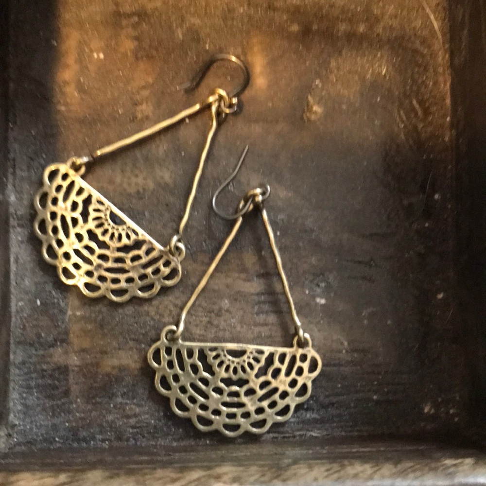 Gold earrings